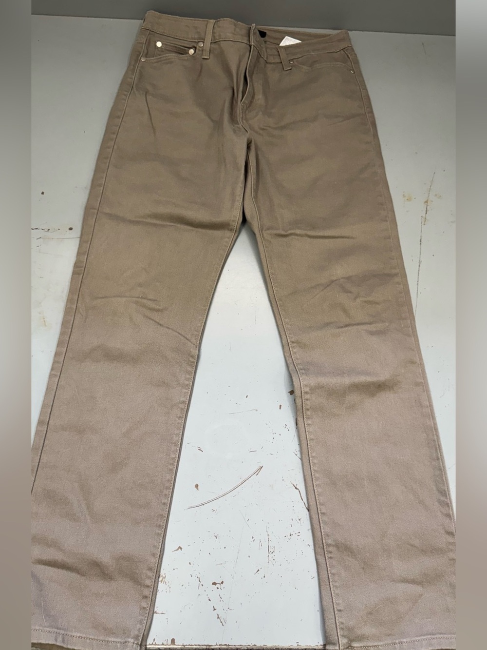 Levi's Women’s Mid rise Skinny Trousers in Khaki Brown Denim Jeans size 12 - Picture 3 of 6